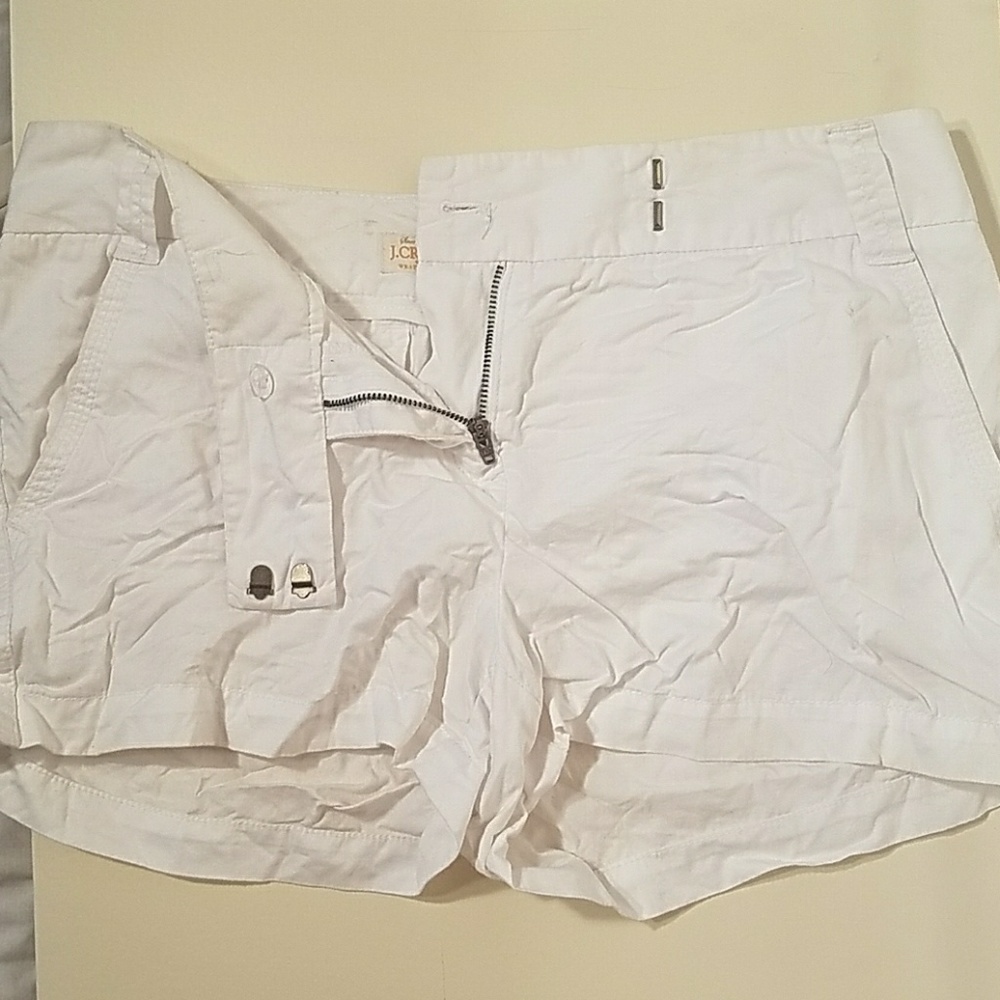 White J. Crew Shorts